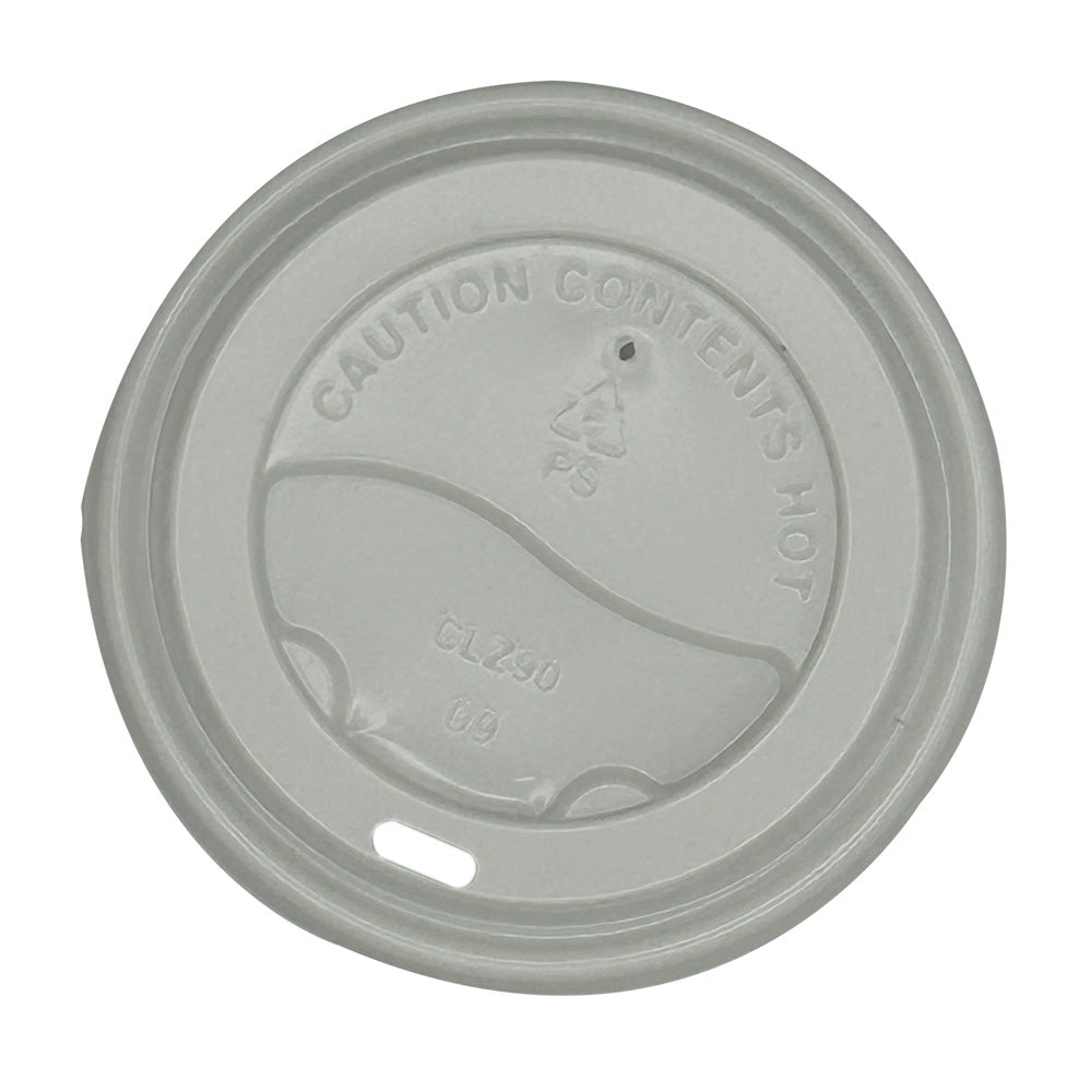 Travel Lid PS for Paper Hot Cup 8oz White , 80mm