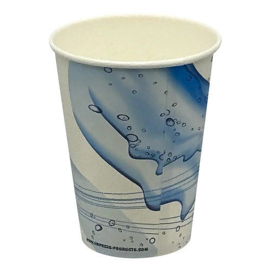 Paper Cold Cup 12 oz , "Cool Wave" Stock Print