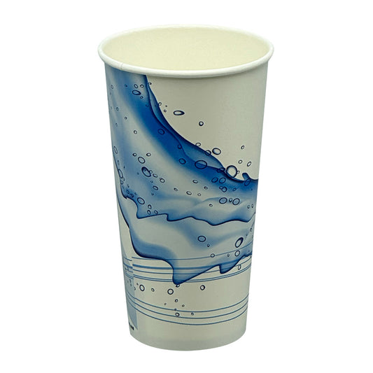 Paper Cold Cup 20 oz , "Cool Wave" Stock Print