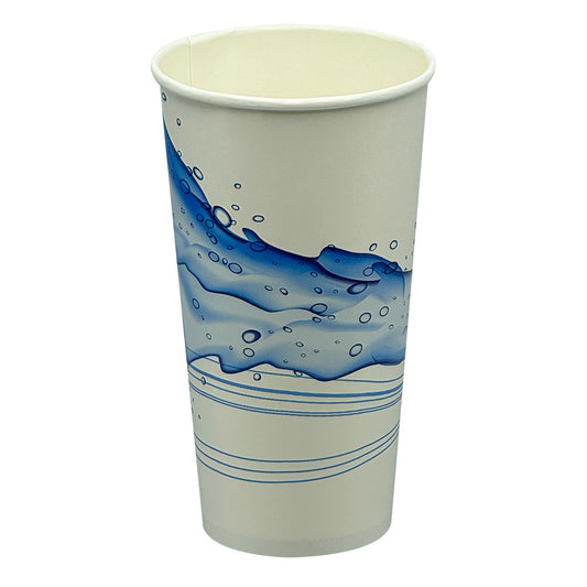 Paper Cold Cup 32 oz , "Cool Wave" Stock Print
