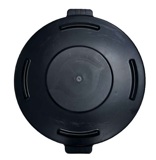 Lid For Round Waste Receptacle 32 Gallon , Gray