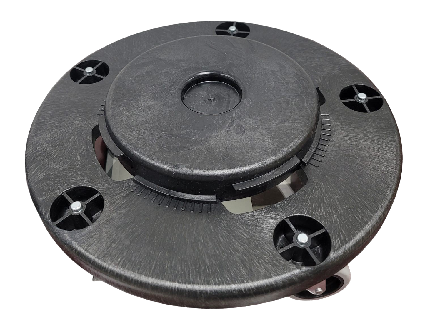 Universal Dolly for 32, 44, 55 Gal For Round Waste Receptacles , Black