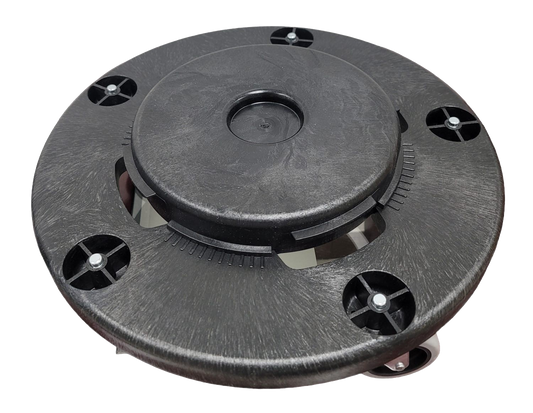 Universal Dolly for 32, 44, 55 Gal For Round Waste Receptacles , Black
