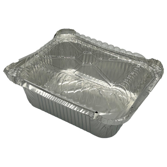 Oblong Dome Lid 1 LB , 5.5" x 4.49" x 0.79"