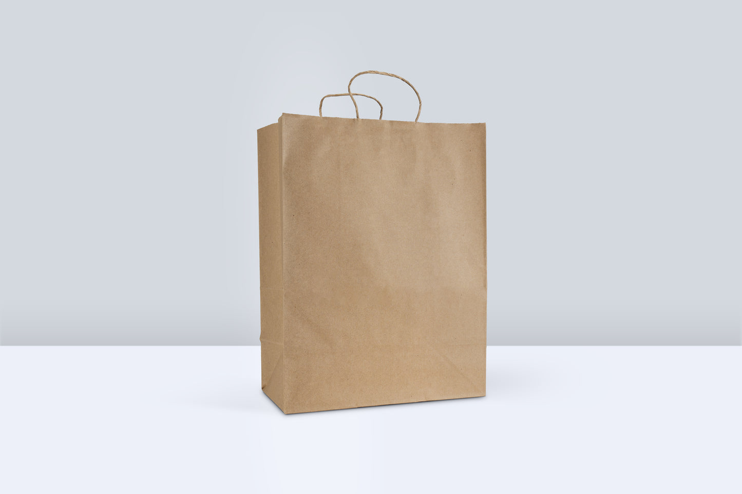 Reddi-2-Go Twist Handle Paper Bag 13" x 7" x 17" , Kraft , 65#