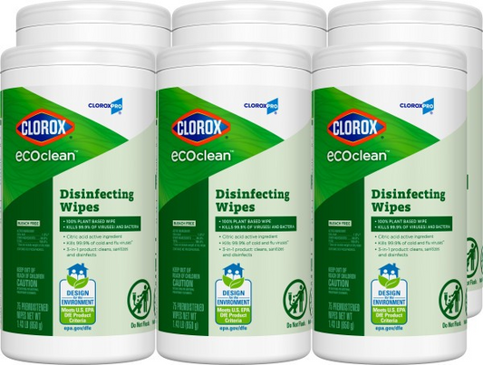 Cloroxpro EcoClean Disinfecting Wipes 75ct