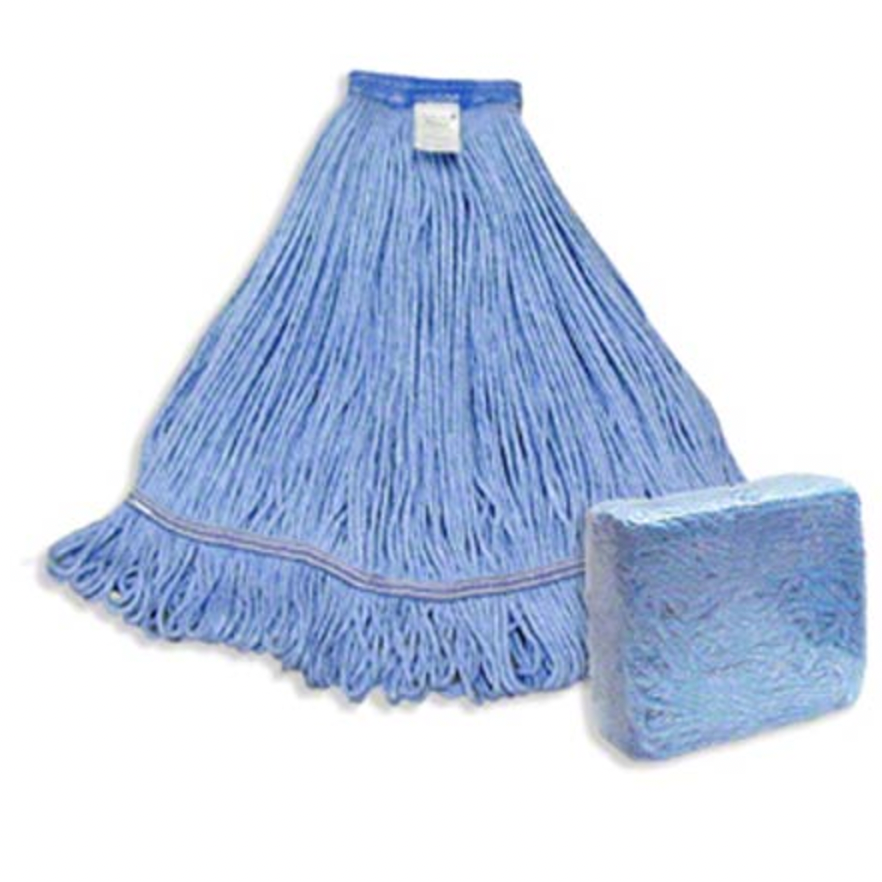 Large Orange Blended Looped Mop Wide Band