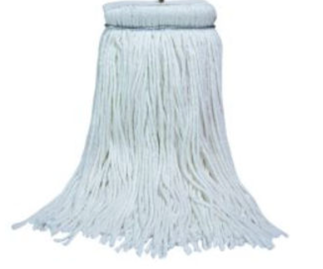 Rayon Screw Type Mop Head 24 OZ 4 Ply Rayon w/Layflat TE and Ring