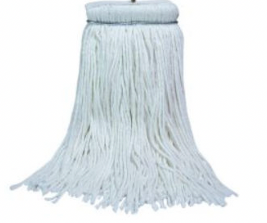 Rayon Screw Type Mop Head 24 OZ 4 Ply Rayon w/Layflat TE and Ring