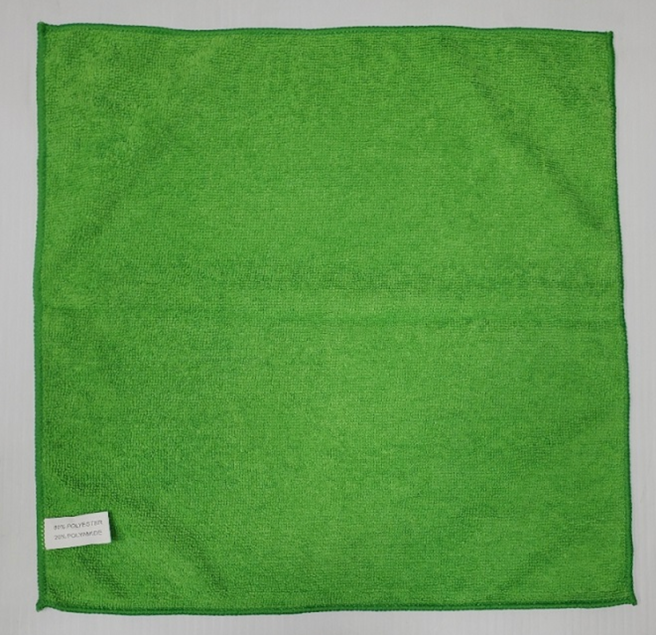 Microfiber Towel Green , 16" x 16" , 200 GSM