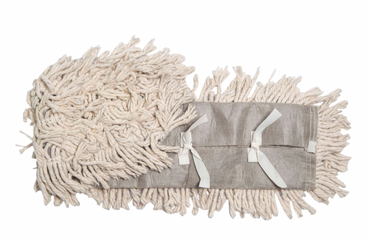 White Disposable Dust Mop 5" x 48"