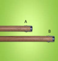 E-Z Screw Type Wood Handle 60" x 1 1/8"