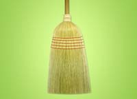Blended No Wires Broom 36 lbs 42" x 1 1/8" Handle 5 Row Stitching