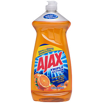 Orange Triple Action Ajax Dish Liquid 28 oz