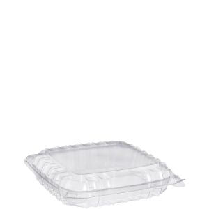 ClearSeal Hinged Container Shallow Medium, Clear, 8.3x8.3x2, 1-Comp