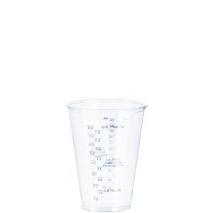 10 oz PET Graduated Medical Cup Clear Tall