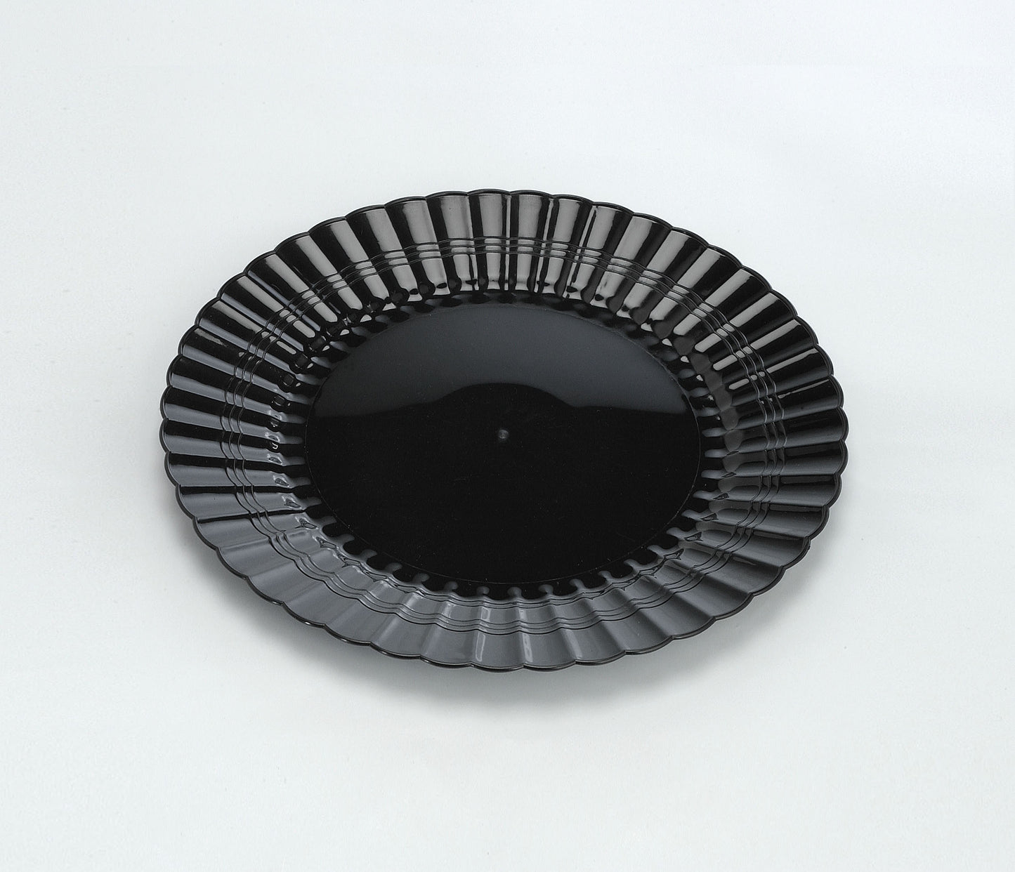 Resposables Round Dinner Plate Black, 9"