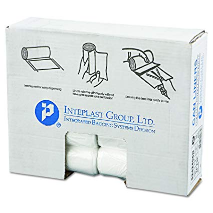 24x24 6 mic Clear  Interleaved Can Liner