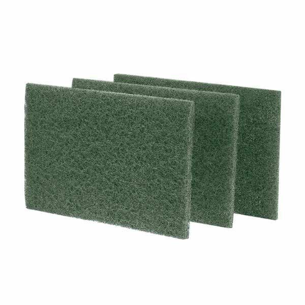 Heavy Duty Nylon Scouring Pad Green, 6" X 9"