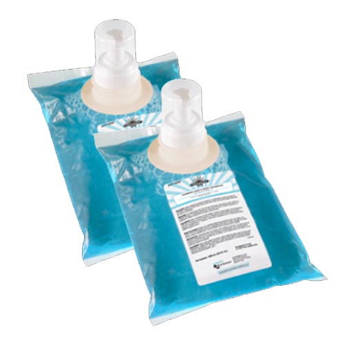 Foaming Hair & Body Shampoo 1000 ml Blue with Aloe Fragrance