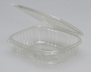 24oz Deli Container Clear Hinged 7-1/4"x6-3/8"x2-1/4"