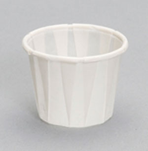1oz Paper Pleated Portion Cup 1-5/8x1x1-1/4