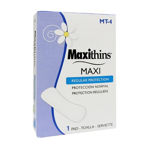 Maxithins Maxi Pads Regular Absorbency #4 Box