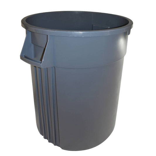 Gator Round Receptacle 44 Gal   Grey