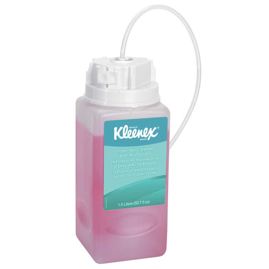 Kleenex Foam Skin Cleanser w/ Moisturizers Pink Floral 1.5 L
