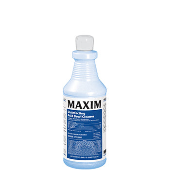 Maxim Disinfect Acid Bowl Cleaner 1 Quart No Scent RB320 20% HCL