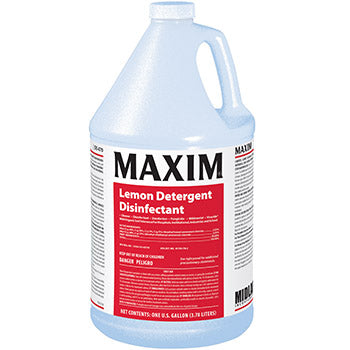 Maxim Lemon Detergent Disinfectant 1 Gallon, Lemon Scent, DS470