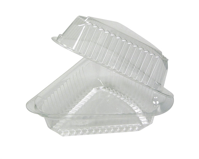 9" Deep Pie Wedge 9oz Capacity 5.4" x 5.4" x 3" Hinged Container