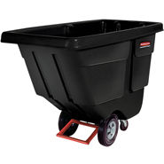 Rotomolded 450 lb. Tilt Truck Black, 0.5 Cubic Yard, Utility Duty