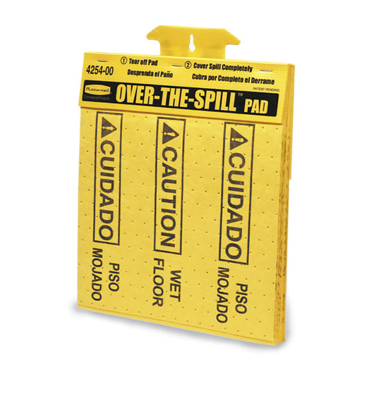 Over The Spill Pads Tablet Yellow, 25 Pads, 16" X 12.6"