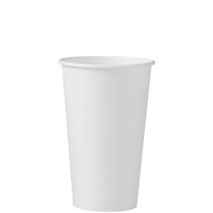 Cup Paper Hot 16 oz Single Sided Poly White