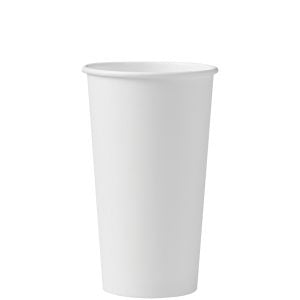 Cup Paper Hot 20 oz Single Sided Poly White