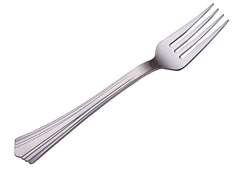 Reflections Fork 7" Stak Pack , Silver , Poly #6
